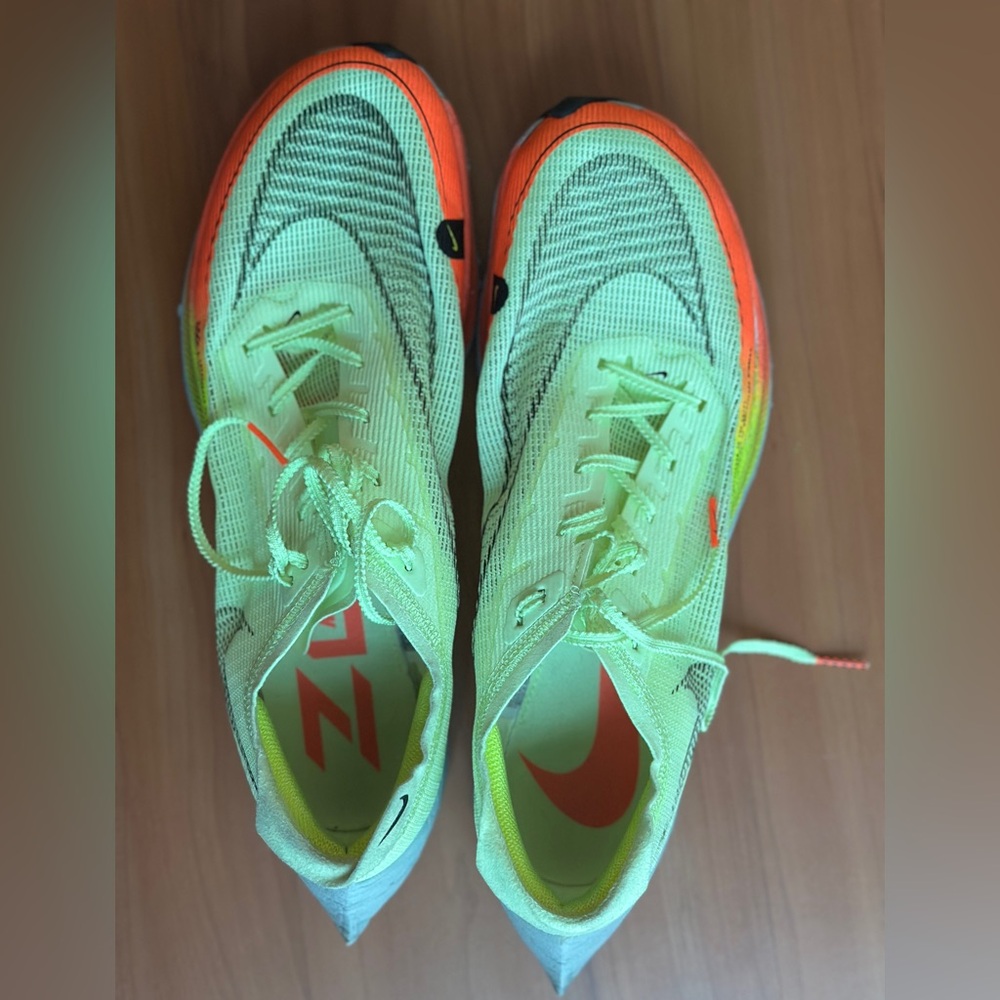 Nike ZoomX Vaporfly Next% 2 - Volt/Bright Crimson - Running shoes Size 12US - Picture 6 of 7